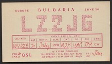QSL CARD "Yanko Draganov,1980", Bulgaria(Q4450)