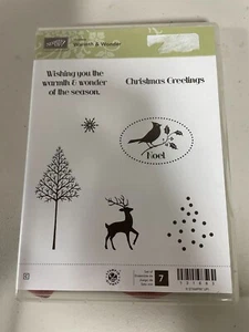 Stampin Up! Juego de sellos "Warmth & Wonder" **Nuevo** Hermoso conjunto - Imagen 1 de 3