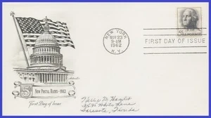 EE. UU. #1213 ADDR ARTMASTER FDC George Washington - Imagen 1 de 1