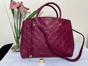 Louis Vuitton Montaigne MM Monogram Empreinte Handbag shoulder bag - Picture 1 of 17