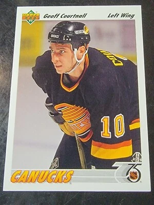 1991-92 Upper Deck Hockey #467 Geoff Courtnall  - Image 1 of 2