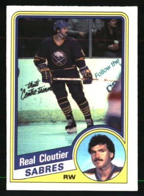Real Cloutier 1984 O-Pee-Chee #19 Hockey Card - Image 1 of 2