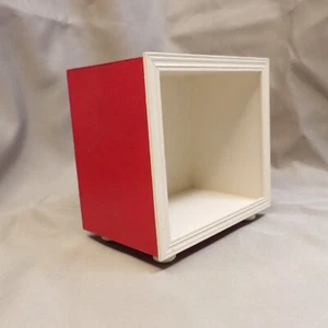 Kleine Zimmer Diorama Box 3x3x2 bemalt Künstler signiert R Jacobs Puppenhaus Miniatur  - Bild 1 von 6