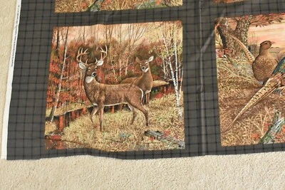 Panel de 17" x 45", Vintage, Dear & Pheasant Panel de Algodón, Tradiciones de Tela, P6341 Foto 1 de 4