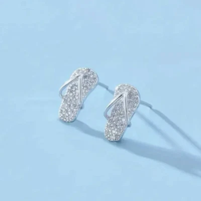 Pendientes de Playa Chanclas Verano Moda Joyería NUEVO Envío Gratis 0.6 pulgadas Foto 1 de 2