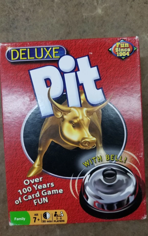 Deluxe Pit Card Game with Bell 2005 Winning Moves 8 Players - Pre-Owned  - Image 1 of 4