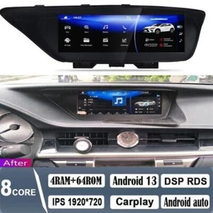 10.2" Android Navigation Car Gps Stereo Radio For Lexus Es Es350 Es300h 4+64g - Picture 1 of 12