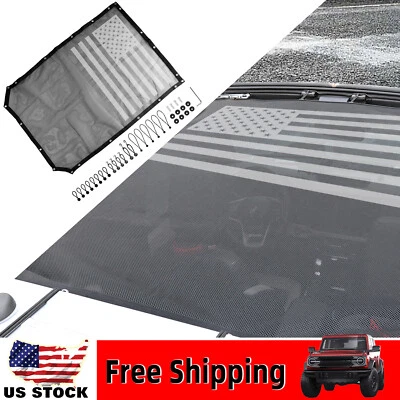 Red de protección solar UV cubierta superior de malla parasol 1 pieza para Ford Bronco 2021+ negra Foto 1 de 4