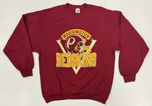 Vintage Washington Redskins Sweatshirt Adult XL Red NFL Football Trench 90s - Picture 1 of 7
