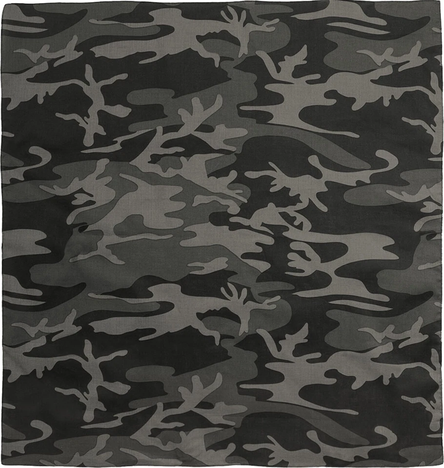 Bandana Jumbo Camuflaje Algodón Deporte Motociclista Extra Grande Camuflaje Cabeza Envoltura Facial 27" Foto 1 de 1