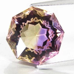 11.94Cts Amazing Natural Ametrine 14.5mm Octagonal Magic Cut Loose Gemstone--VDO - Picture 1 of 5