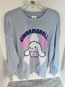 Adult Hello Kitty “Cinnamaroll” Pullover Sweater Blue Size XXL New - Picture 1 of 5