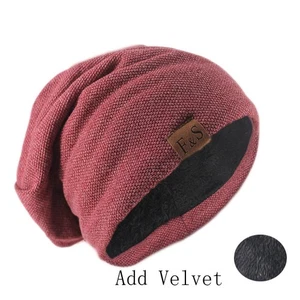 Mode Mütze Mütze für Männer und Frauen Herbst Strick Einfarbig Skullies Mützen - Bild 1 von 27