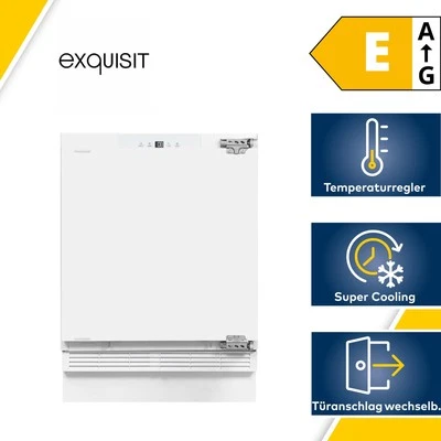 Exquisit UKS140-V-FE-010E Unterbau Kühlschrank, Nischenhöhe 82,5 cm, 60 cm breit