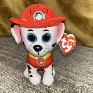 Paw Patrol Marshall der Dalmatiner 6" TY Beanie Boos Neu mit Etikett - Bild 1 von 6