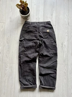Pantalones vintage Carhartt forrados hasta la rodilla 32x34 gris lavado vintage Foto 1 de 4