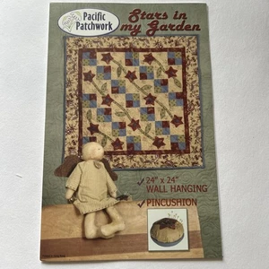 STARS IN MY GARDEN Quilt and Pincushion Pattern by Pacific Patchwork - Picture 1 of 3