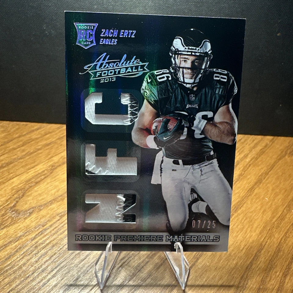 2013 Panini Absolute - Rookie Premiere  Zach Ertz #240 Jumbo Prime /25 (MEM, RC) - Image 1 of 3