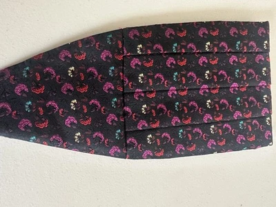Lord West Cummerbund Pasley Clip On Vintage - Image 1 of 4