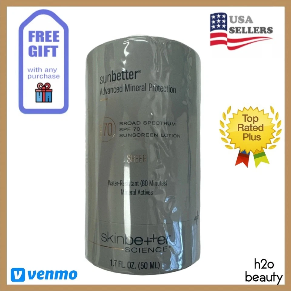 Skinbetter Science Sunbetter SHEER SPF70 Advanced Mineral Sunscreen 50ml NEW - Image 1 of 1