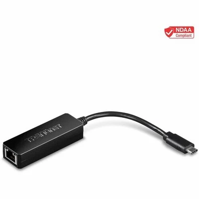 TRENDnet USB Type-C to Gigabit Ethernet LAN Wired Network Adapter, Windows And M - Image 1 of 4