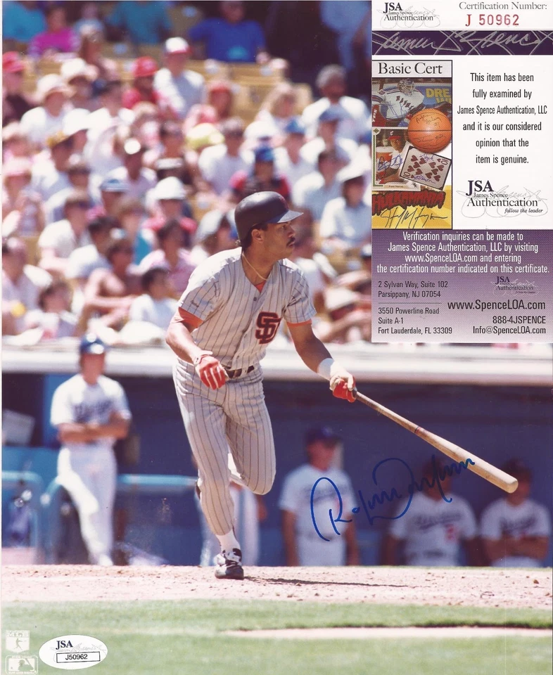 ROBERTO ALOMAR SAN DIEGO PADRES SIGNED AUTOGRAPHED 8X10 PHOTO JSA COA #J50962 - Image 1 of 1