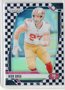 Nick Bosa Black & White Checkerboard SP 2024 Panini Prizm Football - 49ers - Picture 1 of 3