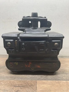 Vintage 1960's Pottery USA McCoy "Black Cook Stove" Cookie Jar - Picture 1 of 9