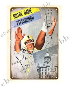 garage shop indoor wall  art 1960 Football Program metal tin sign - Picture 1 of 4