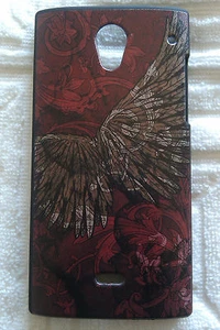 Brand New Wings & Red Floral Case For Sharp AQUOS Crystal Design Hard Case - Picture 1 of 1