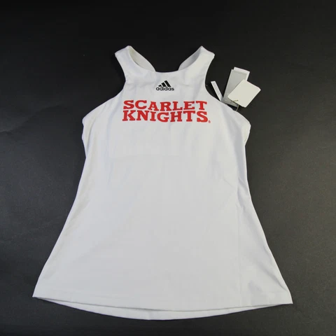 Rutgers Scarlet Knights adidas HEAT.RDY Sleeveless Shirt Women's White New Cover