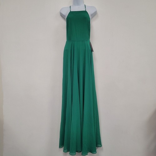 Maxi abito donna Lulus Mythical Kind Of Love taglia S Kelly verde balletto nuovo con etichette