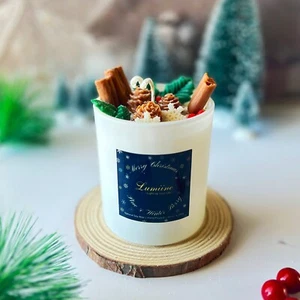 Christmas Candle Cinnamon Christmas Candle Decor Christmas Gift - Picture 1 of 5