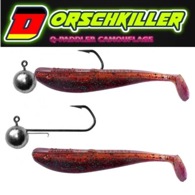 Dorschkiller Mann´s Q-Paddler 15cm CAMOUFLAGE mit VMC Baitholder BN 2+1 100g  - Bild 1 von 2