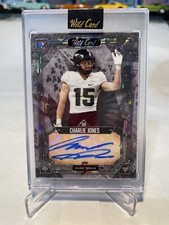 2023 Wild Card 5 Card Draw Charlie Jones 1/1 Purdue Cinncinatti Bengals #5CDCL16