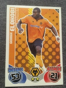 Match Attax 10/11 Wolves No 348 George Elokobi