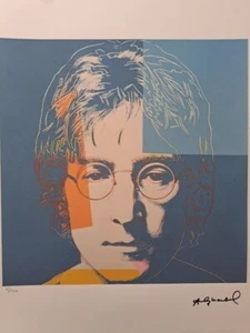 Andy Warhol Signed Lithograph - John Lennon - Certificate Leo Castelli - Picture 1 of 6