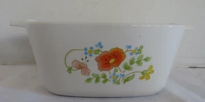 Vintage Corningware Wildflower Mini Auflaufform P-43-B 2-3/4 Tasse Kapazität - Bild 1 von 8