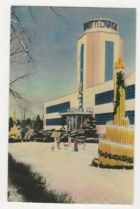 Vintage Postcard Calart Building Christmas Scene 1946 Providence Rhode Island RI - Picture 1 of 3
