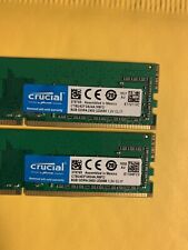 16GB (2x8) CRUCIAL 8GB DDR4-2400 UDIMM CL17 DESKTOP RAM 854913-001 CT8G4DFD824A