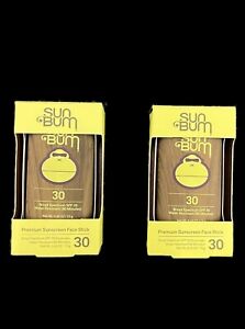 Sun Bum Face Stick Premium Sunscreen Face Stick SPF 30, 0.45 oz (2 Pack)