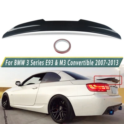 Rear Trunk Spoiler For BMW E93 M3 Convertible 2006-2013 Gloss Black PSM Style - Image 1 of 4