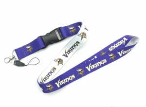 Minnesota Vikings 1" x 23" Lanyard w/Clip Attachment - 2 side prints - Picture 1 of 1