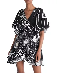 AJE Esther Wrap Dress/Starry Night Size 6 RRP $495 - Picture 1 of 3