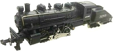 N Bachmann 50552 0-6-0 ATSF Loco & Slope Back Tender #3283 w/case (Tested)rapido - Image 1 of 4