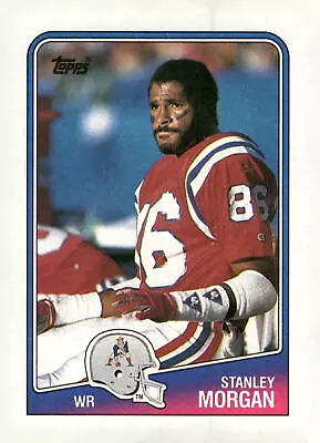 1988 Topps #180 Stanley Morgan New England Patriots Football Card - Image 1 of 2