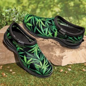Cannabis Weed Print Women's Sloggers Waterproof Garden Shoes