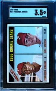 1966 Topps  Rookie Stars Fergie Jenkins, Bill Sorrell #254 RC SGC 3.5 - Picture 1 of 2