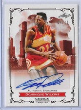 2013 Leaf National Convention Dominique Wilkins Autograph #N-DW1 HOF 4/10 Hawks
