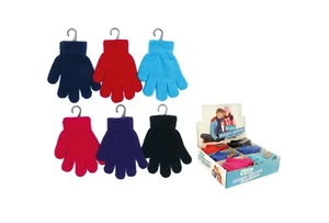 NEW! Boys Magic Stretch Plain Gloves - Picture 1 of 1